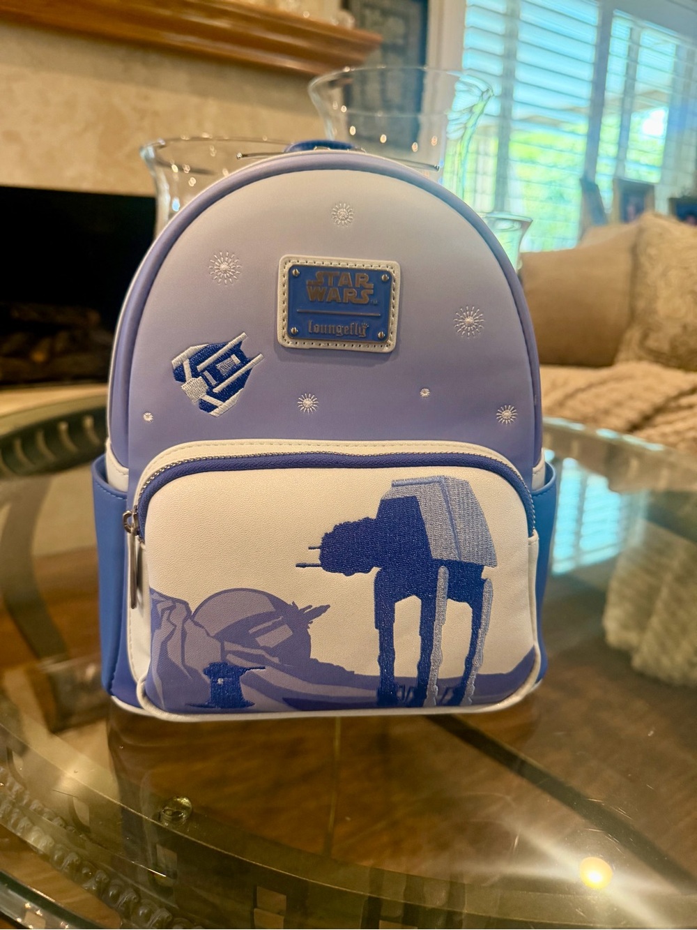 Loungefly Star Wars Kids' Lavender and White AT-AT Mini Backpack
